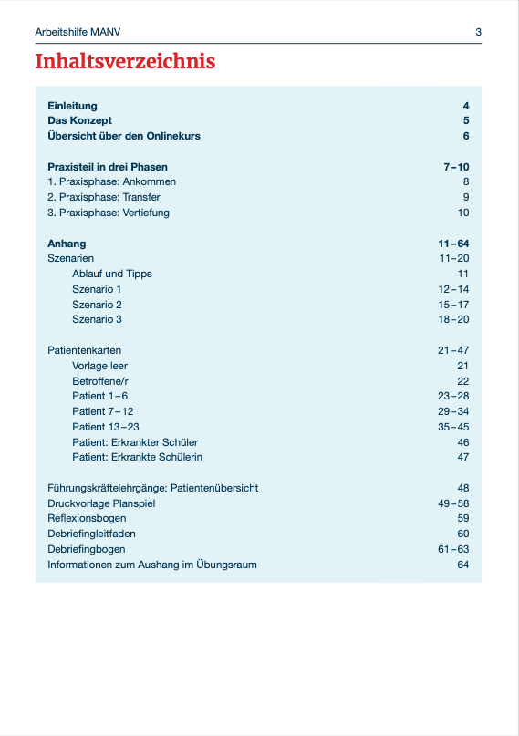 Arbeitshilfe zum eLearning: MANV- Die ersten 30 Minuten – Bild 3
